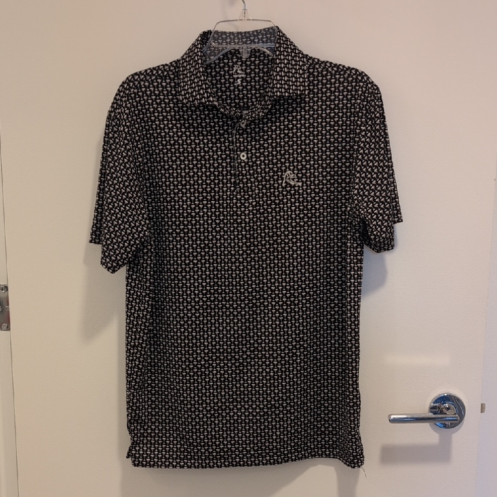Rhoback Espresso Martini Micro-Pattern Polo